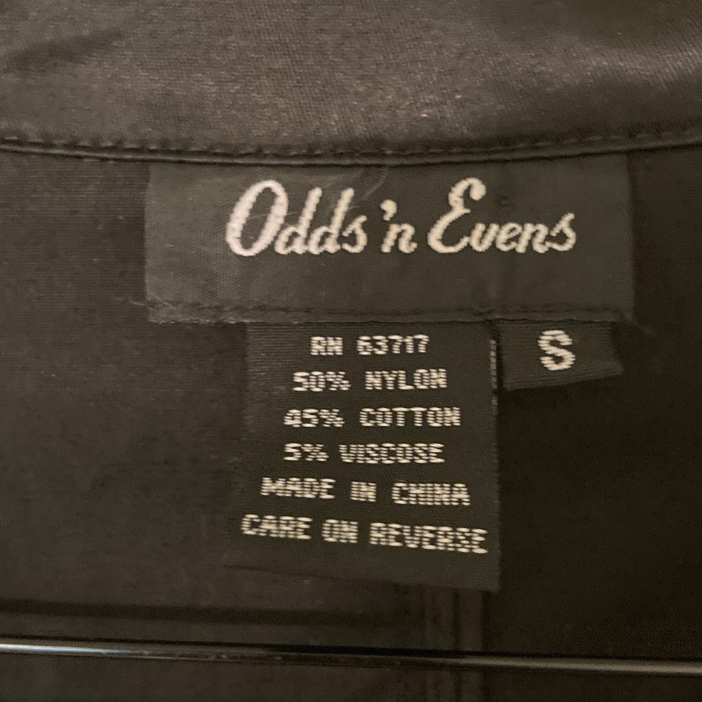 Odds'n Evens Vintage Black Satin Peplum Blazer Tie Waist Jacket NWOT - Picture 4 of 6